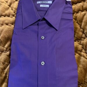 DKNY Men's Rich Purple Dress Shirt